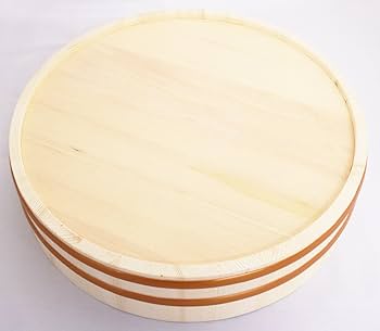 天然木製　寿司桶　大半切　ステンレスタガ　底竹補強付 7升 寿司桶 60cm（ステンタガ） SU60S | 寿司桶（すし桶）、おひつ
